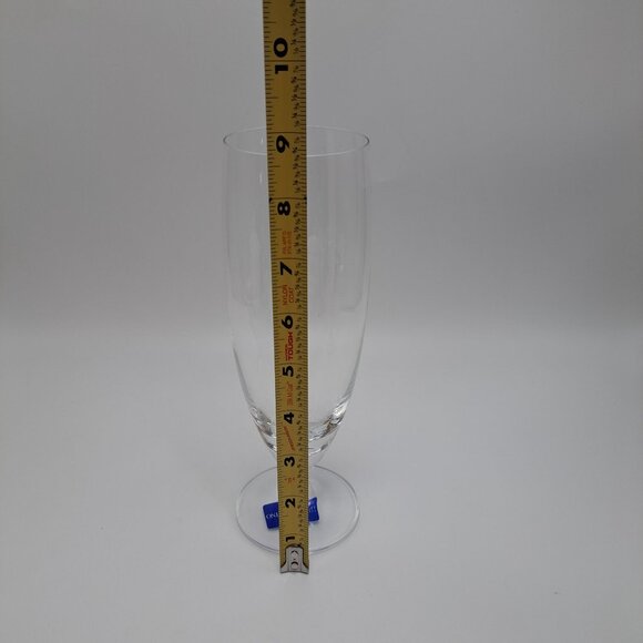 Oneida Schott Zweisel Footed Pilsner Champagne Glass Goblet 16 Fl Oz Crystal - Picture 8 of 16